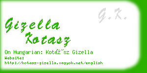 gizella kotasz business card